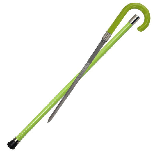 Traditional Lime Green High Spirit Walking Sword Cane