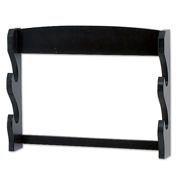 2 Tier Wood Wall Mount Sword Display Stand