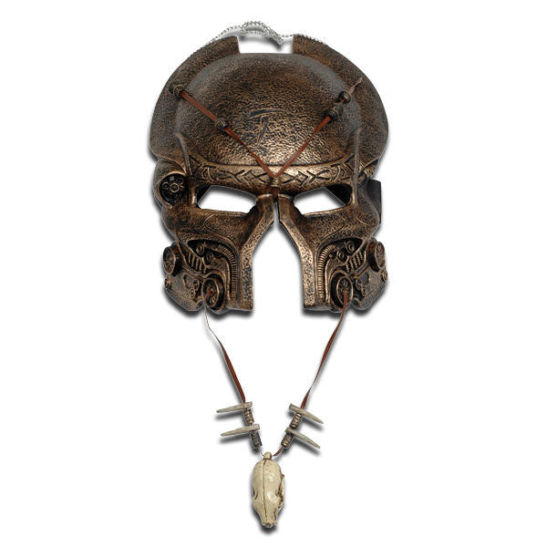 Ancient Predator AVP Mask And Necklace Combo Set