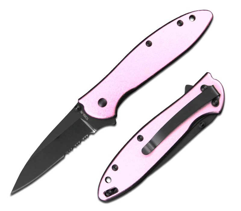 4 Inch Closed Pink Executive Style Assisted Opening Pocket Knife