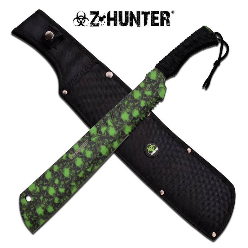 Z Hunter Classic Zombie Green And Black Handle Machete