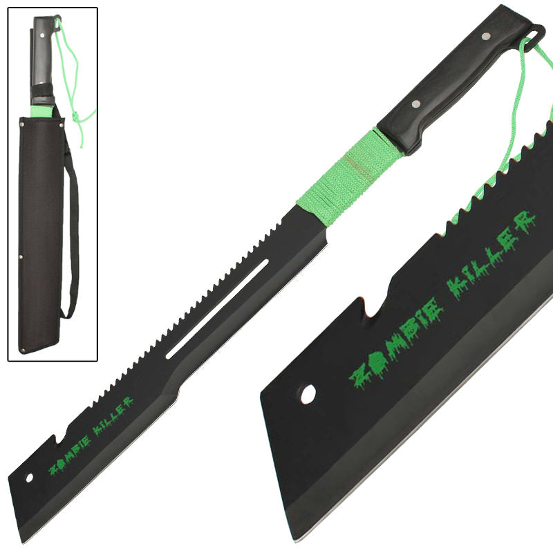 Zombie Killer Full Tang Offset Edge Tactical Machete