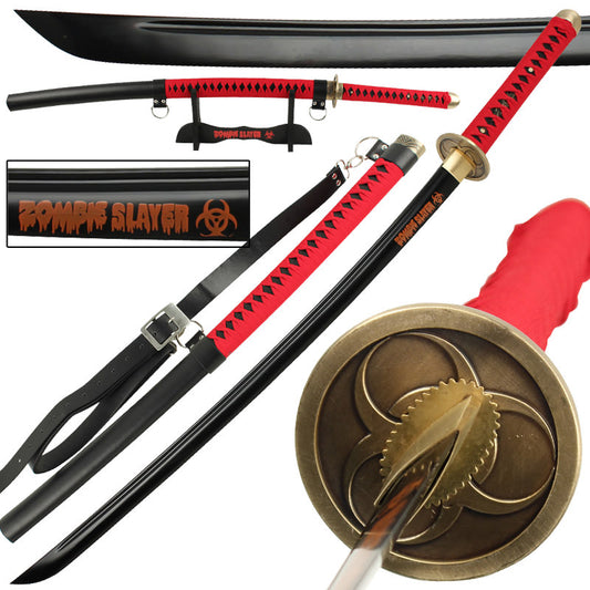 Zombie Slayer High Carbon Steel Full Tang Katana Sword