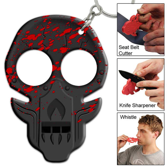Zombie Uprising Blood Splatter Emergency Key Chain