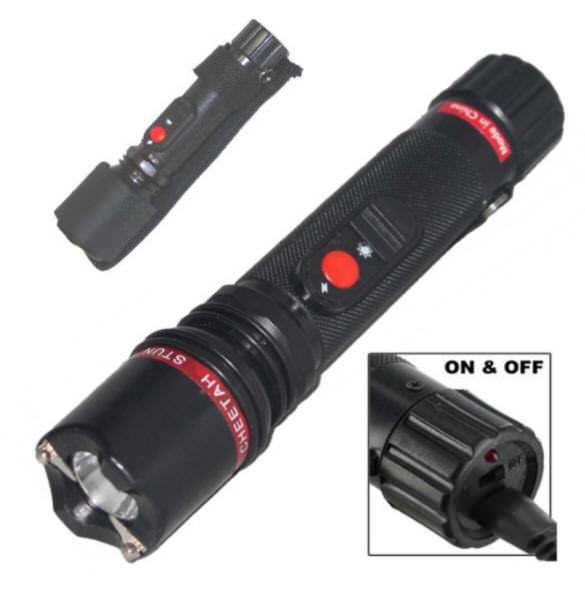 Powerful 10 Million Volt Flashlight Stun Gun Rechargeable