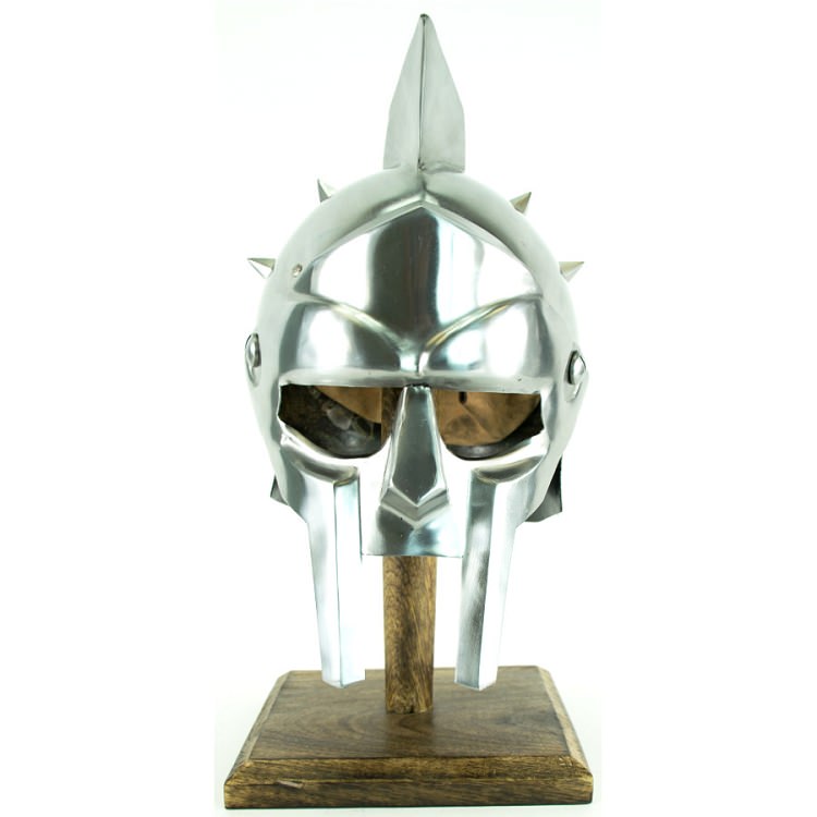 Gladiator Maximus Roman Spiked Helmet 18 Gauge Steel