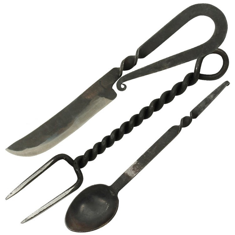 Medieval Hand Forged Cutlery Set