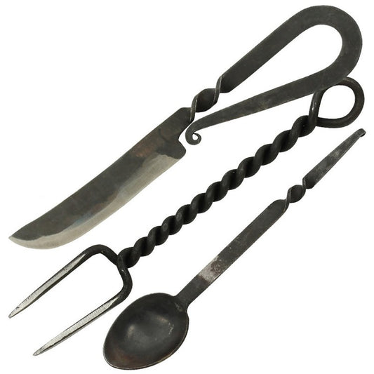 Medieval Hand Forged Cutlery Set