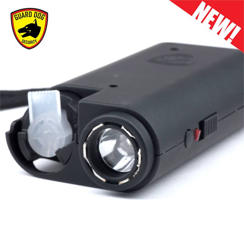 Black Olympian World's Only All-In-One Stun Gun - Pepper Spray - Flashlight