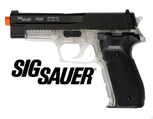Sig Sauer P226 Spring AirSoft Black Hand Gun METAL SLIDE Two Tone