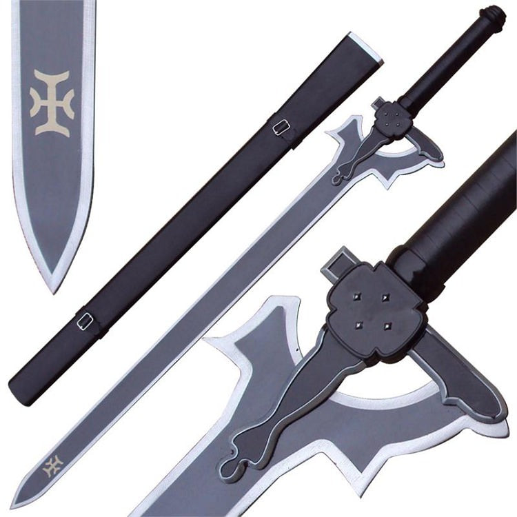 SAO Kiritos Elucidator Anime Sword Replica Wall Display