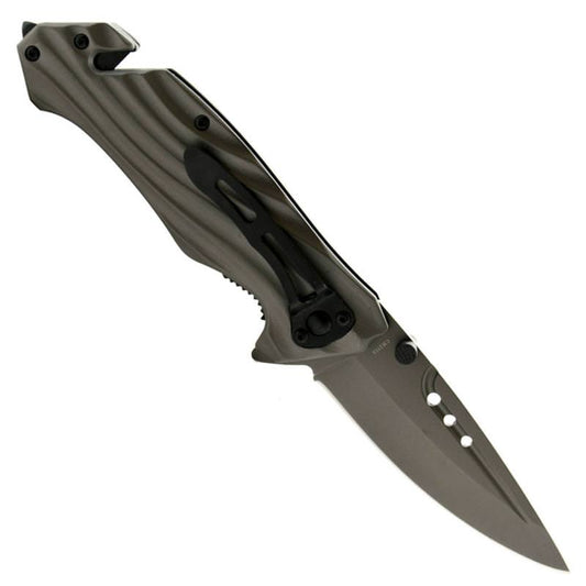 HEAVY DUTY Combat Military Tactical Rescue Spring Assist DZS Knife