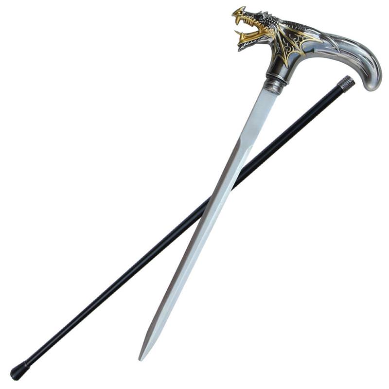 Temple Guardian Dragon Sword Cane