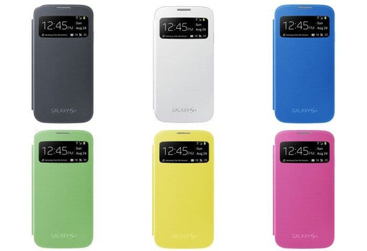 Samsung S4 Flip Case S View Window Case Book Case Flip Cover| Color| RED